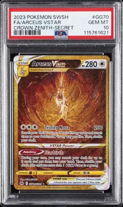 2023 POKEMON SWORD & SHIELD CROWN ZENITH SECRET FULL ART/ARCEUS VSTAR PSA 10 - Image 1