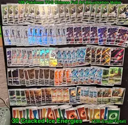 Lot Of Pokemon TCG Chinese Full Art ILLustration Holos & Cracked Ice Energies - Image 1