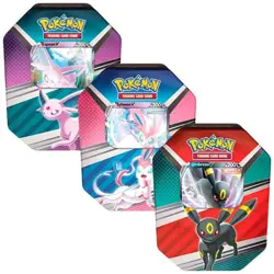 Pokemon TCG V HEROES Tins Set of 3 Espeon, Sylveon, And Umbreon - Image 1