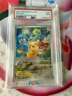 Pokemon Pikachu TCG SVP en 027 Scarlet & Violet Black Star Promo Paldea Evolved - Image 1