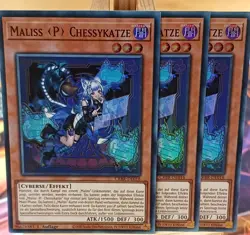 3x Playset Maliss (P) Chessycat CRBR-EN016 Super Rare German NM YUGIOH - Image 1