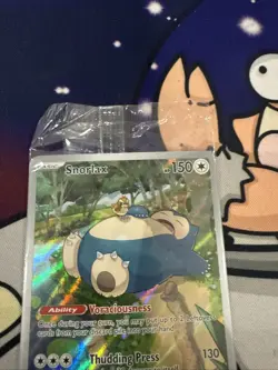 Pokemon Card Snorlax SVP 051 Illustration Rare 151 ETB Black Star Promo Sealed - Image 2