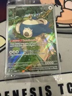Pokemon Card Snorlax SVP 051 Illustration Rare 151 ETB Black Star Promo Sealed - Image 3