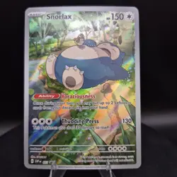 Pokemon Snorlax SVP 051 Holo Black Star Promo Card Scarlet & Violet 151 - Image 1