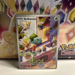 Bulbasaur - 143/142 / Stellar Crown - Illustration Art Holo - Pokemon TCG - Image 1