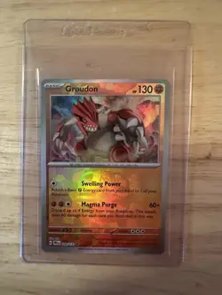 Groudon (Master Ball Pattern) Holo Prismatic Evolutions Rare 049/131 Pokemon TCG - Image 1
