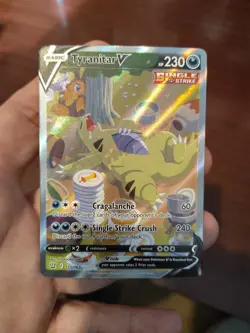 Tyranitar V (Alternate Full Art) 155/163 Swsh05: Battle Styles Holo Pack Fresh - Image 1