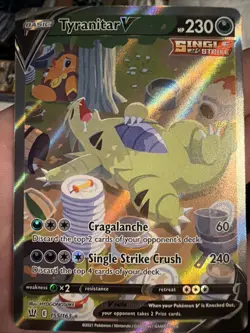 Tyranitar V (Alternate Full Art) 155/163 Swsh05: Battle Styles Holo - Image 1