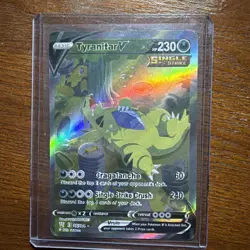 Pokemon TCG Battle Styles - Tyranitar V 155/163 FULL Alternate Art Art HP - Image 1