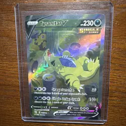 Pokemon TCG Battle Styles - Tyranitar V 155/163 FULL Alternate Art Art HP - Image 2