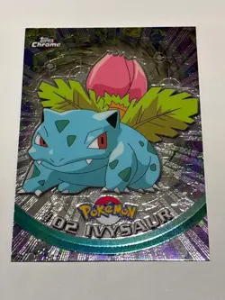 2000 Topps Chrome Pokemon TV Animation Foil #02 Ivysaur NM - Image 1