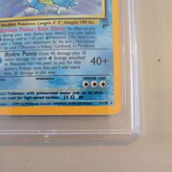 1999 Blastoise Base Set Holo Rare Card 2/130 PSA 7 Pokemon TCG - Image 2