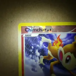 Chimchar 12/17 - CRACKED ICE Reverse Holo - POP SERIES 8 - - POKEMON CARD - LP - Image 2