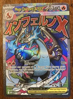 Mega Charizard x EX 023 Mega Evolution Promo Holo 2025 Pokemon Card ~ Unplayed - Image 1
