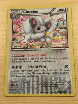 Pokemon TCG Cinccino Card RC19/RC25 Holo Legendary Treasures Radiant Collection - Image 1