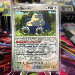 Snorlax Reverse Holo NM 143/165 Scarlet & Violet 151 Pokemon Card - Image 1