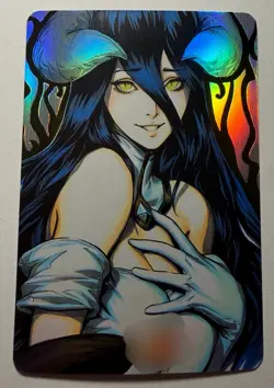 SEXY HEROINE WAIFU Albedo OVERLORD ACG PREMIUM HOLOFOIL CARD NM - Image 1