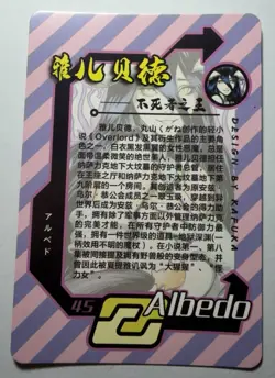 SEXY HEROINE WAIFU Albedo OVERLORD ACG PREMIUM HOLOFOIL CARD NM - Image 2