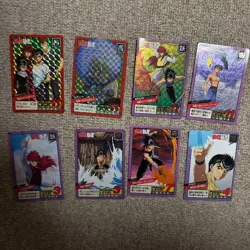 Yu Yu Hakusho Carddass 8-card set - Image 1