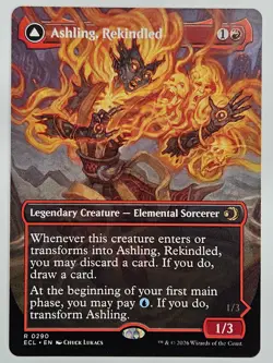 MTG Lorwyn Eclipsed - ECL 290 Ashling, Rekindled (Borderless) - Rare - Image 1