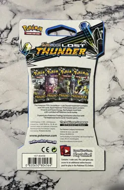 Pokemon: Sun & Moon: Lost Thunder Sleeved Booster Pack - Lugia Artwork - SEALED - Image 2