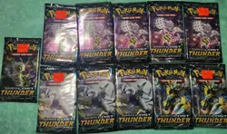 POKEMON SUN & MOON LOST THUNDER BOOSTER PACKS Factory Sealed ( 11 Packes) - Image 1