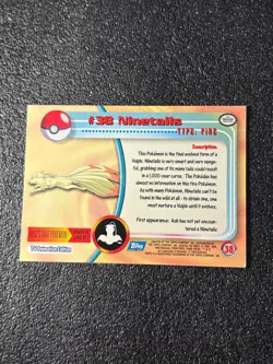 1999 Pokemon Topps Ninetails 38 Ungraded NM or Better - Image 2