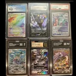 Pokemon TCG Lot of 6 Graded Japanese Cards Holo Special Art Dragonite Umbreon - Image 1