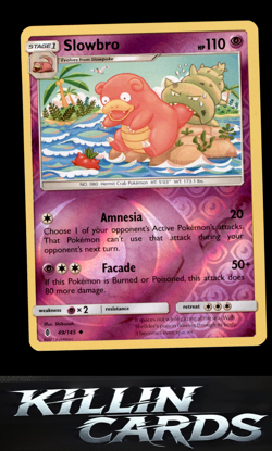 Reverse Holofoil Slowbro 49/145 Pokemon Uncommon SM - Guardians Rising Card NM - Image 1