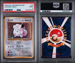 1996 Pokemon Japanese Basic #35 Clefairy Holo PSA 9 Mint - Image 3