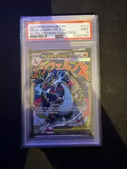 Pokemon TCG Mega Charizard X EX MEP 023 Black Star PROMO ACE 9 MINT Graded - Image 1