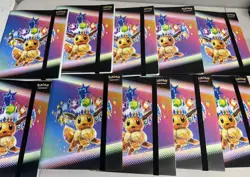 10 Pokemon Binder Lot - Prismatic Evolutions Eevee Binder - Bulk Pokemon Binders - Image 1