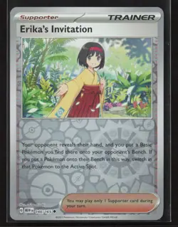 Erika's Invitation #160/165 SV: Scarlet & Violet 151 Reverse Holo Pokemon TCG - Image 1