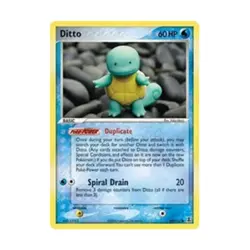 Pokemon Delta Species Ditto (64 - Squirtle) (C) #64 Fair- - Image 1