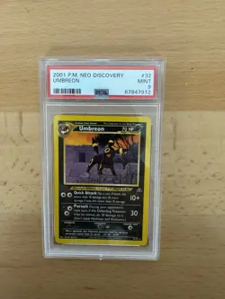 Pokemon Neo Discovery Umbreon 32/75 Mint PSA 9 - Image 1