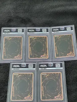 2002 Yu-Gi-Oh! Exodia Complete Full Set LOB 120-124 PSA 9-8 *Sequential* - Image 2