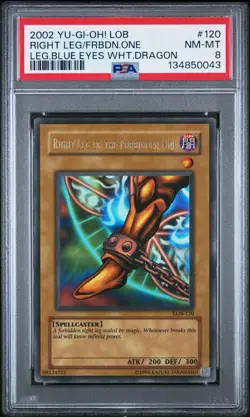 2002 Yu-Gi-Oh! Exodia Complete Full Set LOB 120-124 PSA 9-8 *Sequential* - Image 3