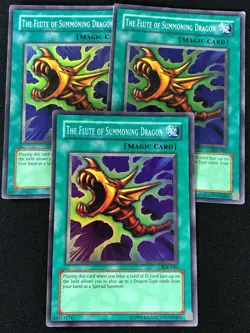 YUGIOH THE FLUTE OF SUMMONING DRAGON SDK-042 SUPER X3 (LP) - Image 1