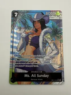 Ms. All Sunday (Alternate Art) OP14-084 The Azure Sea's Seven Foil - Image 1