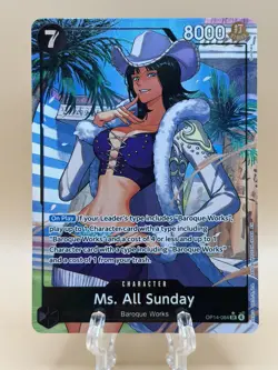 Ms. All Sunday (Alternate Art) OP14-084 The Azure Sea's Seven - Image 1