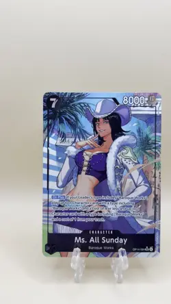 Ms. All Sunday (Alternate Art) OP14-084 The Azure Sea's Seven - Image 2
