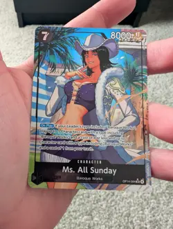 Ms. All Sunday (Alternate Art) OP14-084 The Azure Sea's Seven Foil - English - Image 1