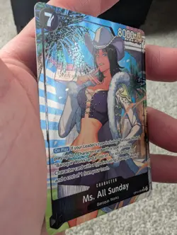 Ms. All Sunday (Alternate Art) OP14-084 The Azure Sea's Seven Foil - English - Image 2