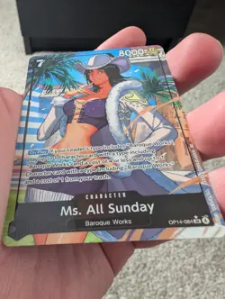 Ms. All Sunday (Alternate Art) OP14-084 The Azure Sea's Seven Foil - English - Image 3