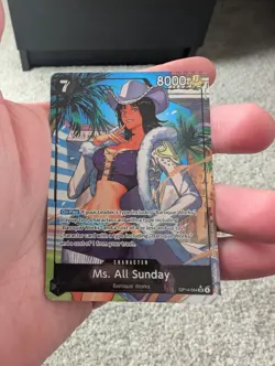Ms. All Sunday (Alternate Art) OP14-084 The Azure Sea's Seven Foil - English - Image 1