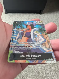 Ms. All Sunday (Alternate Art) OP14-084 The Azure Sea's Seven Foil - English - Image 2