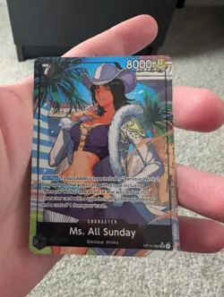 Ms. All Sunday (Alternate Art) OP14-084 The Azure Sea's Seven Foil - English - Image 5