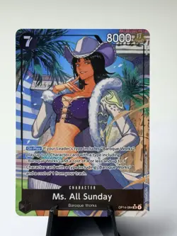 Ms. All Sunday (Alternate Art) OP14-084 The Azure Sea's Seven Foil - Image 1