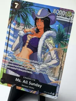 Ms. All Sunday (Alternate Art) OP14-084 The Azure Sea's Seven Foil - Image 3