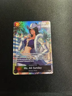 Ms. All Sunday (Alternate Art) OP14-084 The Azure Sea's Seven Foil - Image 1